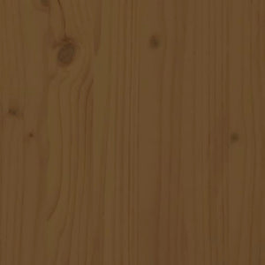 vidaXL Bed Frame Honey Brown Solid Wood 90x190 cm 3FT Single