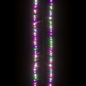 vidaXL LED Cluster String with 400 LEDs Pastel Multicolour 7.4 m PVC