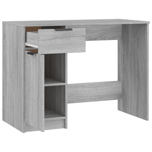 vidaXL Desk Grey Sonoma 100x50x75 cm Engineered Wood