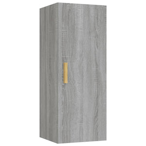 vidaXL Wall Cabinet Grey Sonoma 34.5x34x90 cm Engineered Wood