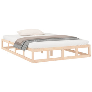 vidaXL Bed Frame 120x190 cm 4FT Small Double Solid Wood