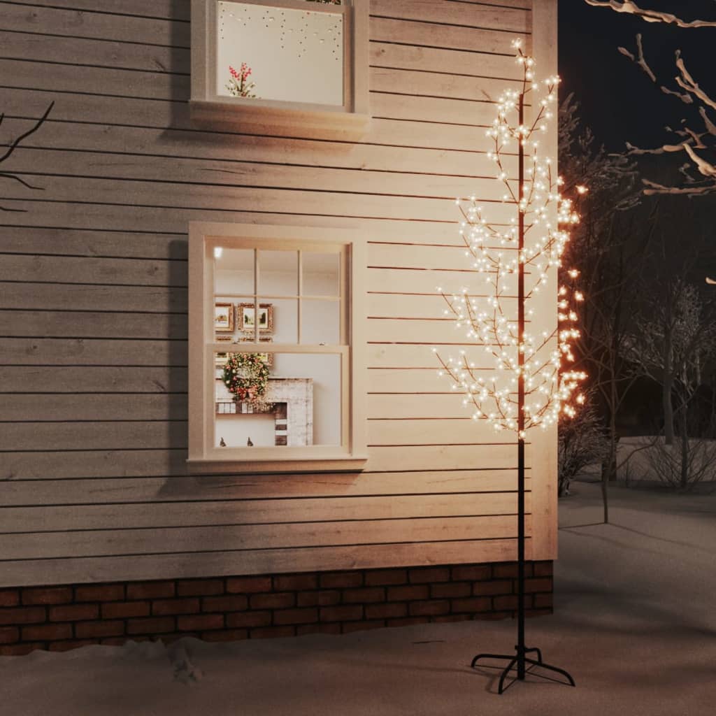 vidaXL Cherry Blossom LED Tree Warm White 368 LEDs 300 cm