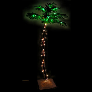vidaXL LED Palm Tree Warm White 88 LEDs 150 cm