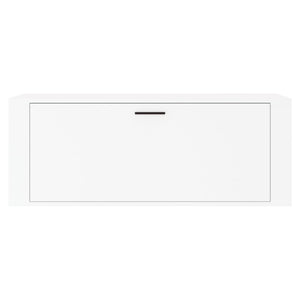 vidaXL Wall Shoe Cabinet White 100x35x38 cm Engineered Wood