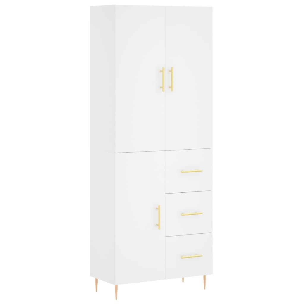 vidaXL Highboard White 69.5x34x180 cm Engineered Wood