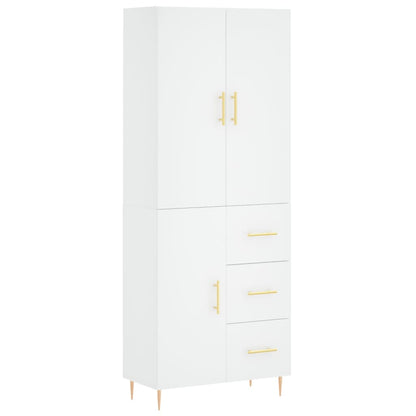 vidaXL Highboard White 69.5x34x180 cm Engineered Wood