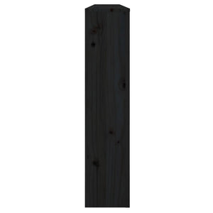 vidaXL Radiator Cover Black 169x19x84 cm Solid Wood Pine