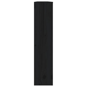 vidaXL Radiator Cover Black 169x19x84 cm Solid Wood Pine