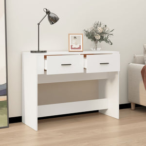vidaXL Console Table White 100x39x75 cm Engineered Wood
