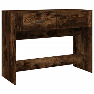 vidaXL Console Table Smoked Oak 100x39x75 cm Engineered Wood