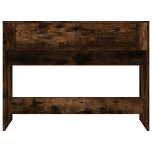 vidaXL Console Table Smoked Oak 100x39x75 cm Engineered Wood