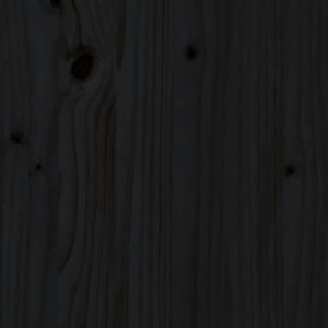 vidaXL Garden Bench Black 50x44x45 cm Solid Wood Pine