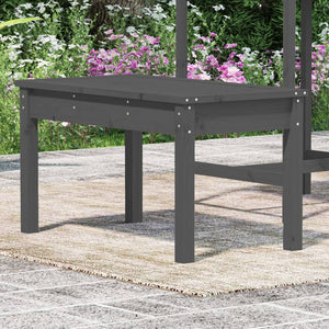 vidaXL Garden Bench Grey 80x44x45 cm Solid Wood Pine