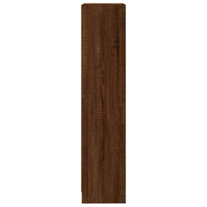 vidaXL 3-Tier Book Cabinet Brown Oak 40x24x109 cm Engineered Wood