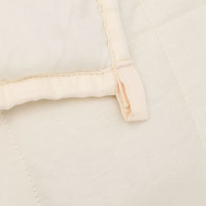 vidaXL Weighted Blanket Light Cream 135x200 cm Single 10 kg Fabric