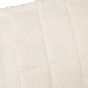 vidaXL Weighted Blanket Light Cream 220x240 cm King 11 kg Fabric