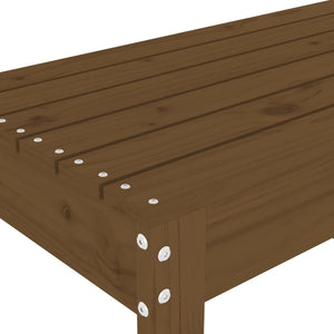 vidaXL Garden Bench Honey Brown 110x38x45 cm Solid Wood Pine