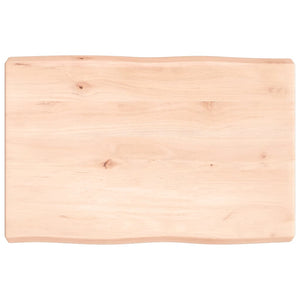 vidaXL Desk Top 60x40x6 cm Untreated Solid Wood Oak