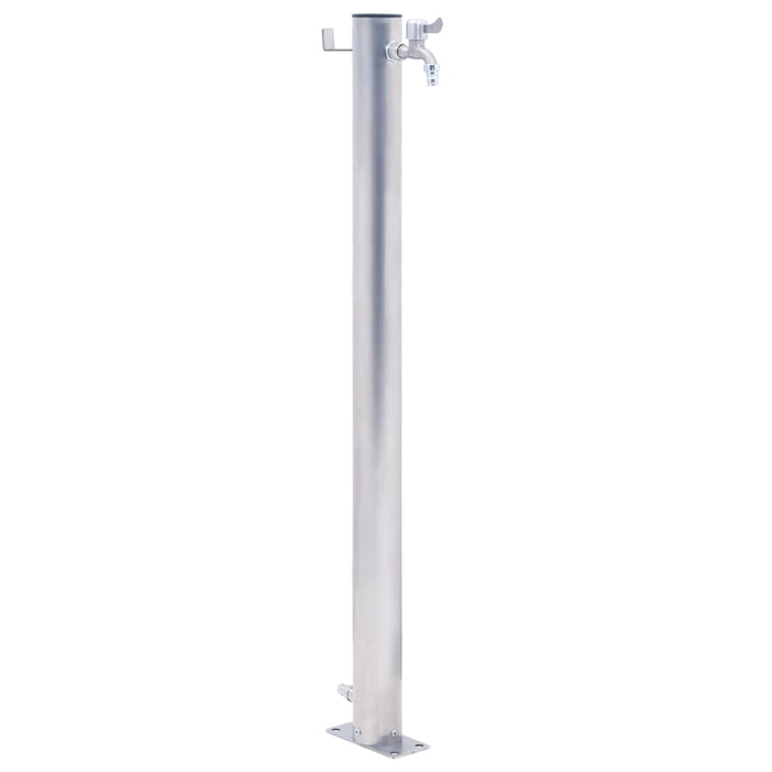 vidaXL Garden Water Column 100 cm Stainless Steel Round