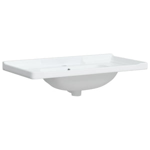 vidaXL Bathroom Sink White 91.5x48x23 cm Rectangular Ceramic