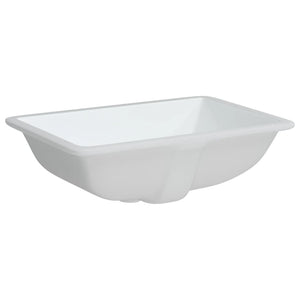 vidaXL Bathroom Sink White 55.5x37.5x19 cm Rectangular Ceramic