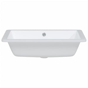 vidaXL Bathroom Sink White 55.5x40x18.5 cm Rectangular Ceramic