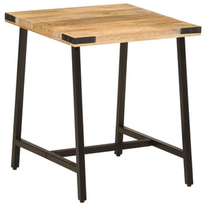 vidaXL Side Table 45x45x50 cm Solid Wood Mango and Iron