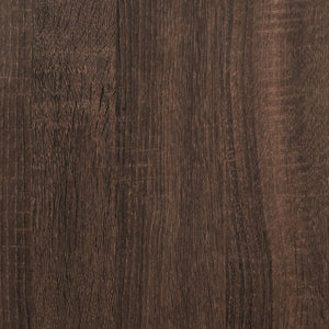 vidaXL Desk Brown Oak 100x45x76 cm Engineered Wood and Powder-coated Steel