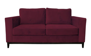 Adelaide 3-Seater Sofa - Claret Velvet