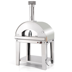 Fontana Mangiafuoco Anthracite or Rosso - Wood Pizza Oven Including Trolley