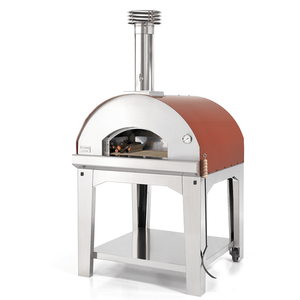 Fontana Marinara Anthracite or Rosso - Wood Pizza Oven Including Trolley