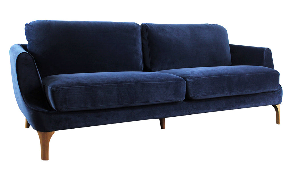 Gustav 3-Seater Sofa - Dark Blue