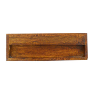 Wall Mounted Gold Art Pattern Chestnut Bedside