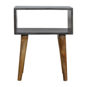Ash Black Open Bedside