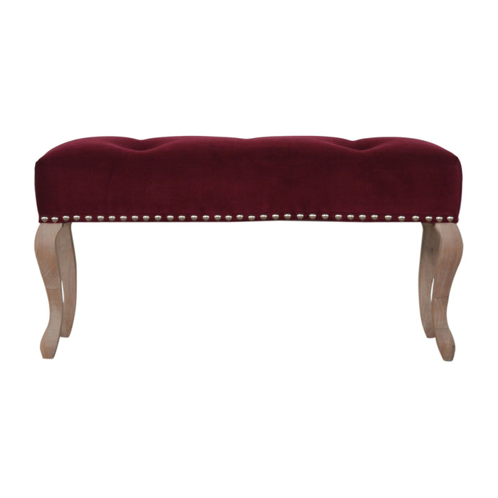 French Style Wine Red Bench