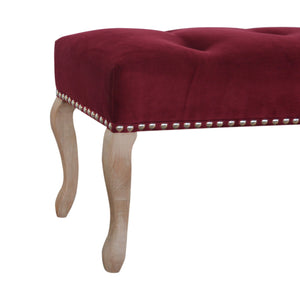 French Style Wine Red Bench
