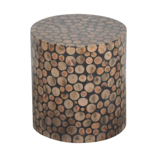 Tree Trunk Style Footstool