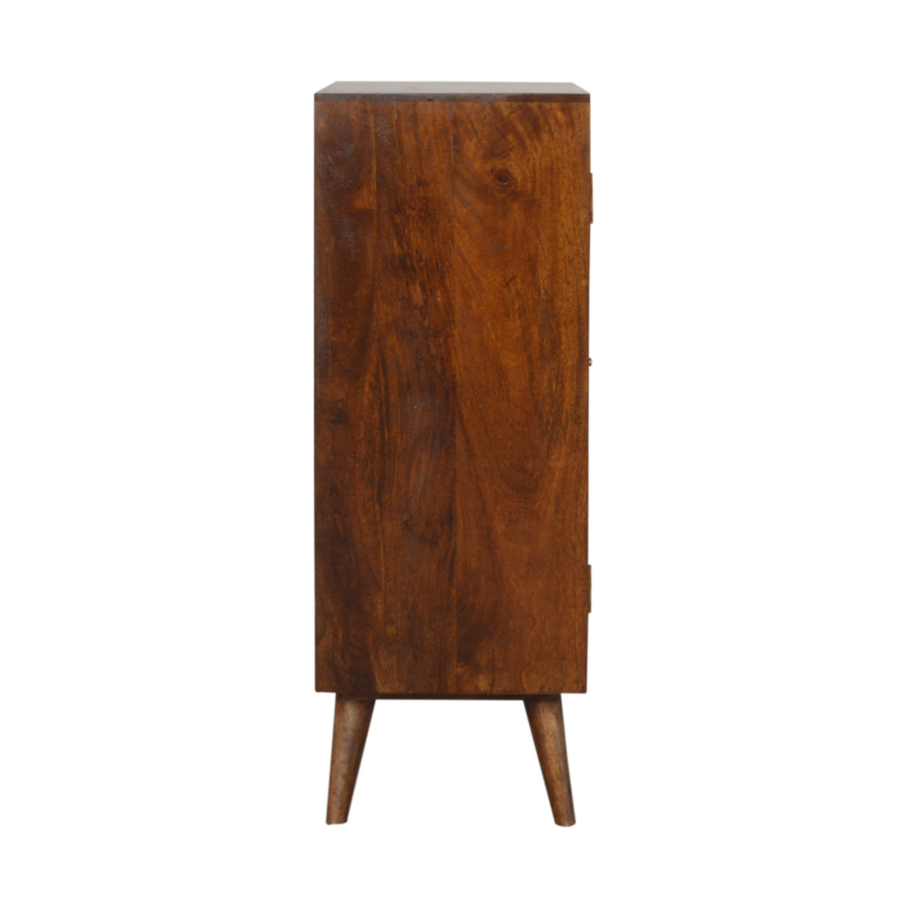 Chestnut Gold Inlay Abstract Cabinet