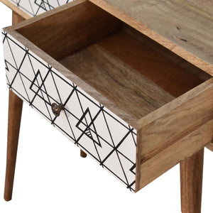 Triangle Printed Console Table