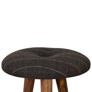 Tweed Pattern Footstool