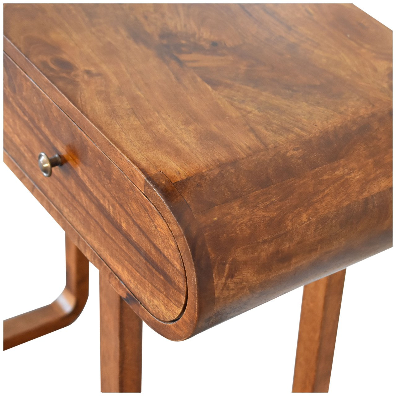 IN2112 - Stone Finish Bedside with Glazed Door