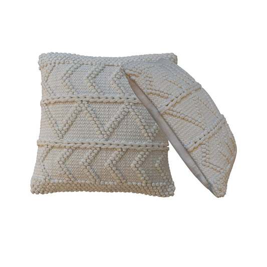 Alda Cushion Set of 2 - Natural White
