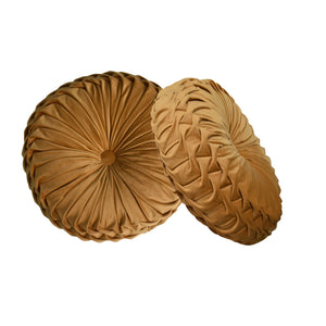 Smocking Cushion Set of 2 - Mustard