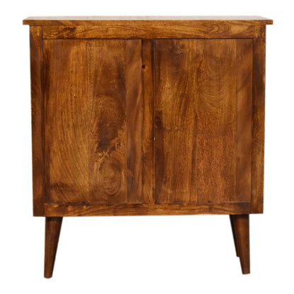 IN3304 - Chestnut Solid Wood Nordic Style Cabinet