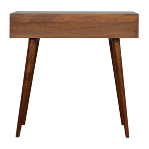 Tile Carved  Chestnut Console Table