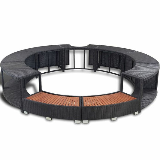 Poly Rattan Spa Surround
