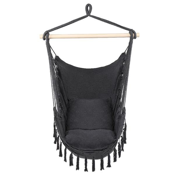 Luxury Garden Party 1.5*1.2m Tassel Plus Pillow Hanging Chair Grey