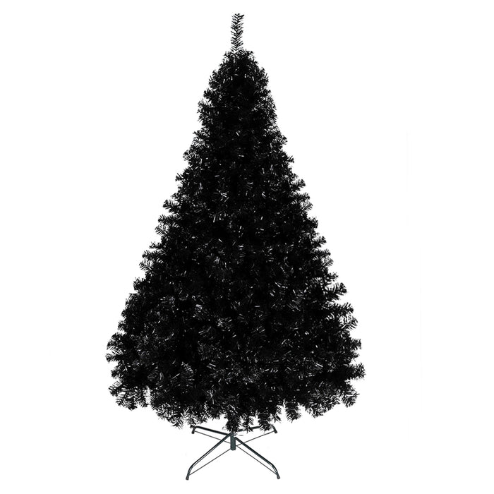 6ft 1600 Branches PVC Christmas Tree Black