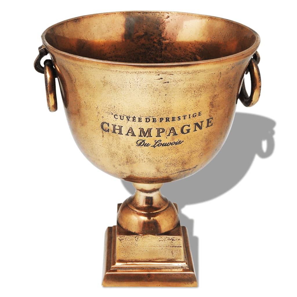 Luxury Trophy Cup Champagne Cooler Copper Brown
