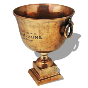 Luxury Trophy Cup Champagne Cooler Copper Brown
